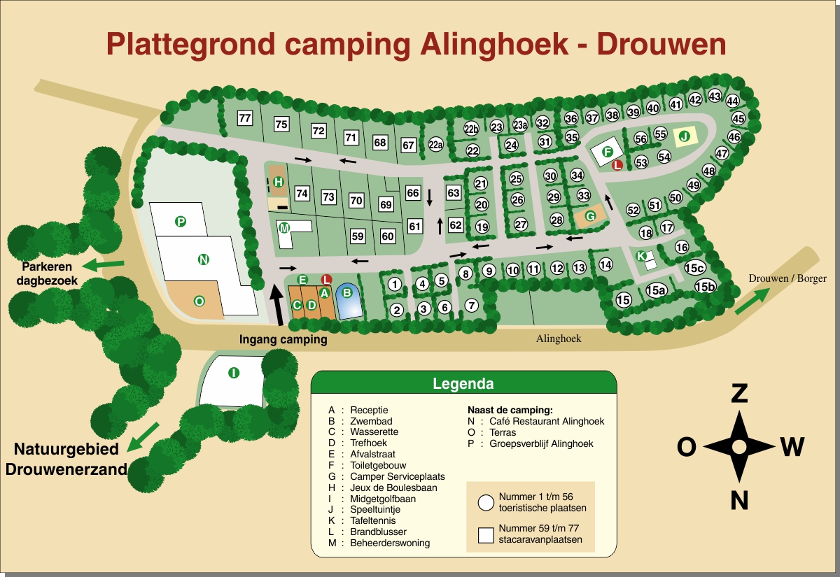 Camping Drenthe, camping Alinghoek